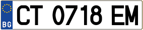 Trailer License Plate
